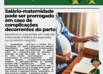 Informação do dia: salário maternidade pode ser prorrogado em caso de complicações decorrentes do parto